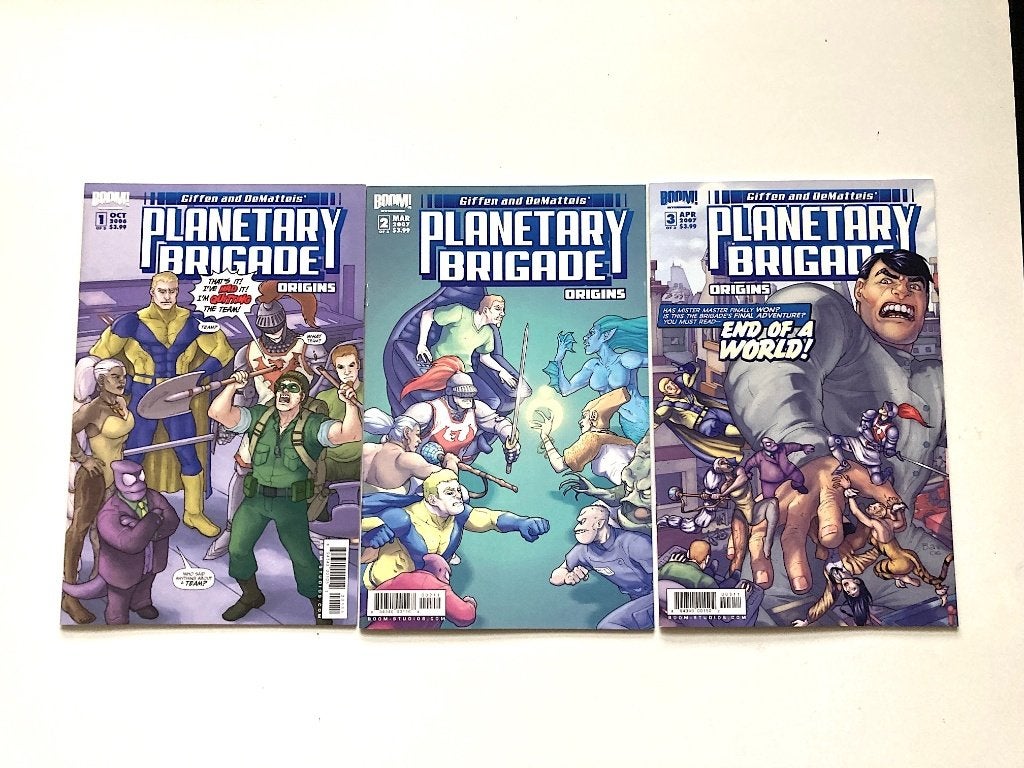Planetary Brigade: Origins #1-3 (set) Boom Studios 2006), Ophalen, Complete serie of reeks, Nieuw, Amerika