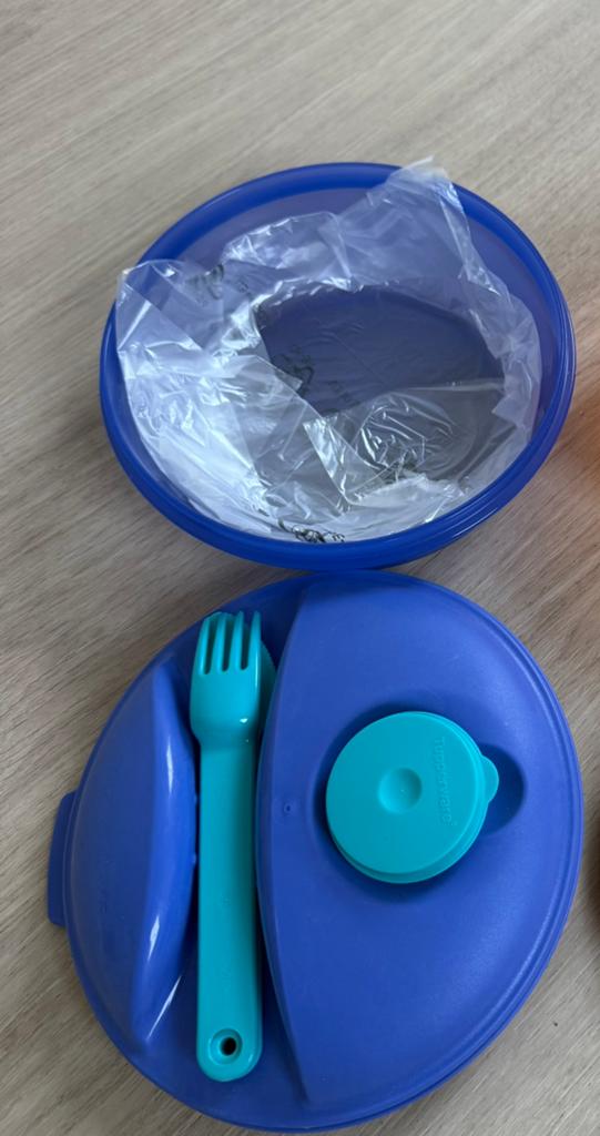 Tupperware mee op weg 0,6 L nieuw, Ophalen of Verzenden, Zo goed als nieuw, Oranje, Bak of Kom