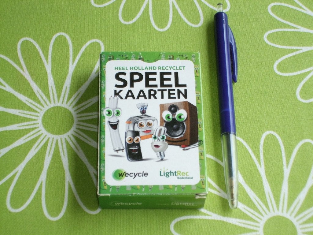 Wecycle speelkaarten - heel holland recyclet, Ophalen of Verzenden, Zo goed als nieuw, Speelkaart(en)