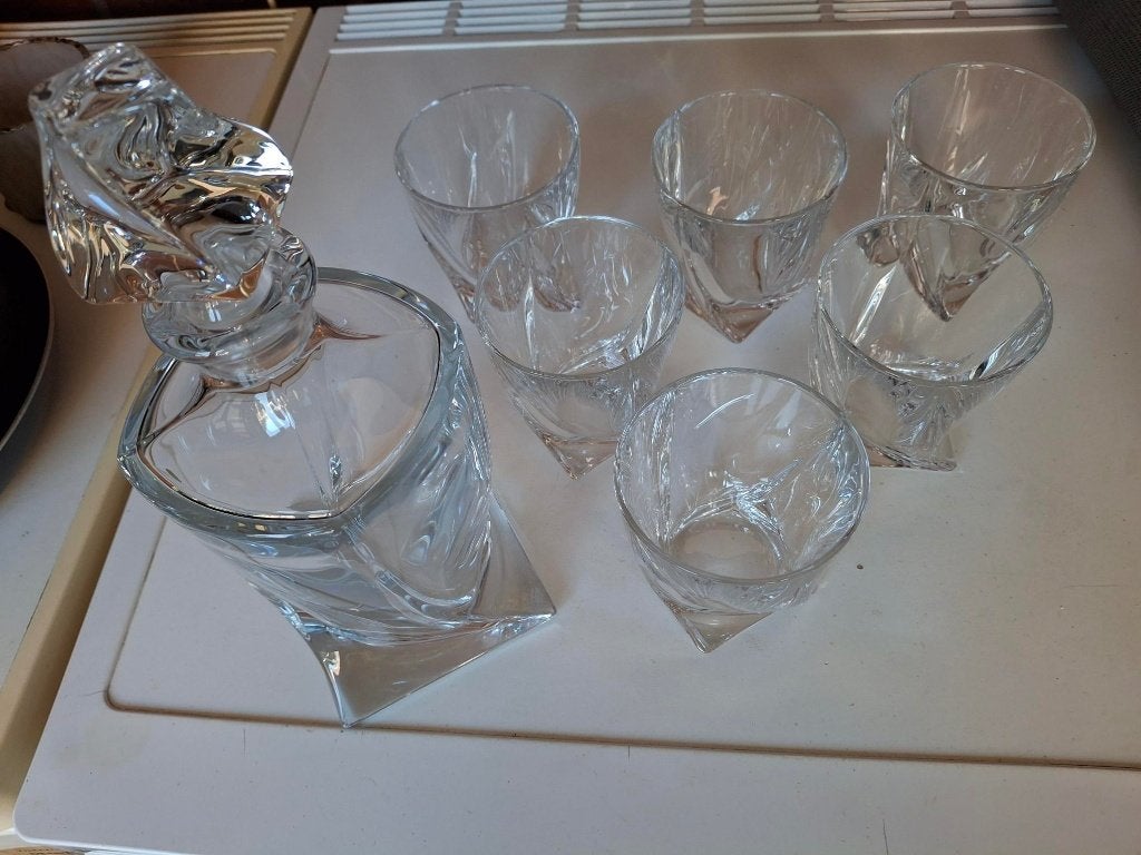 Whisky set,  glazen met karaf, Ophalen of Verzenden