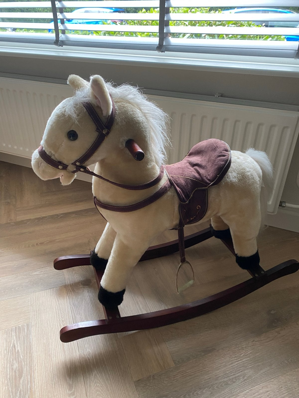 Schattig hobbelpaard met geluid, Ophalen, Gebruikt, Jongen of Meisje