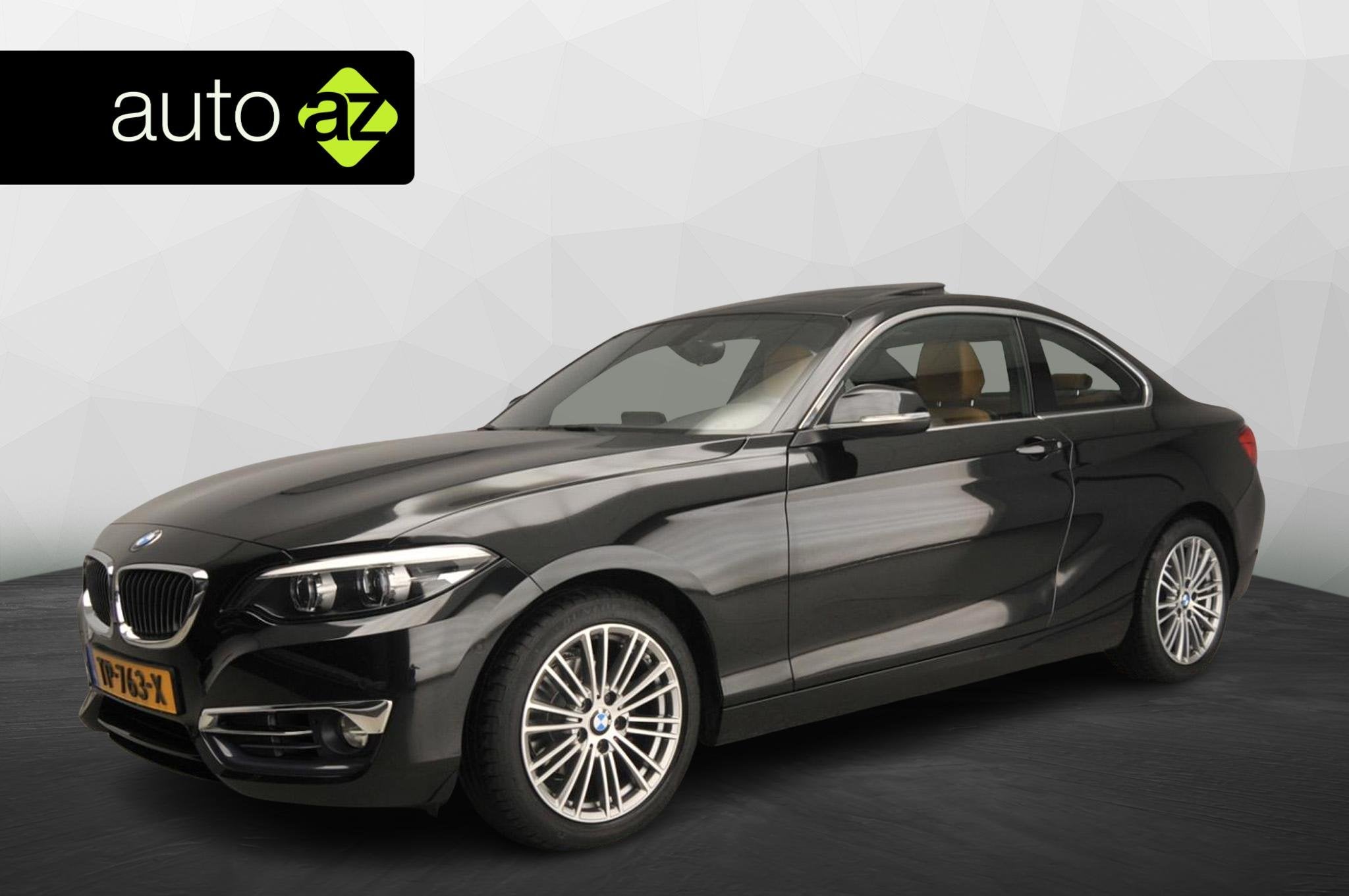 BMW 2 Serie Coupé 218i Automaat / Schuifdak / Leder / Sport, Auto's, Automaat, Gebruikt, 4 stoelen, Zwart