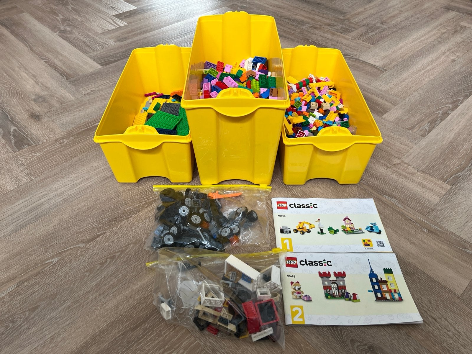 Lego Creative Brick Boxen (1x groot, 2x medium), Ophalen, Gebruikt, Lego, Losse stenen
