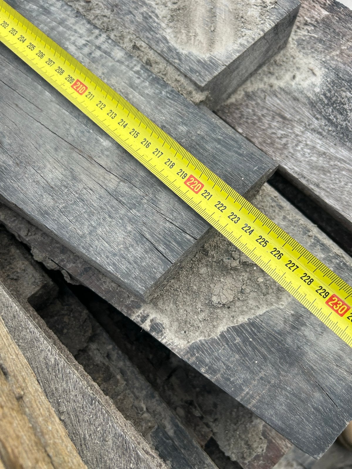 Hardhouten azobé damwand 40 mm dik, Gebruikt, 25 tot 50 mm, Ophalen of Verzenden, 200 tot 250 cm