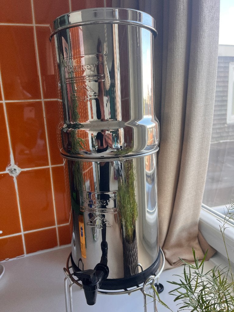 Travel Berkey Waterfilter - RVS - 6 liter, Overige typen, Zilver, Ophalen of Verzenden, Zo goed als nieuw