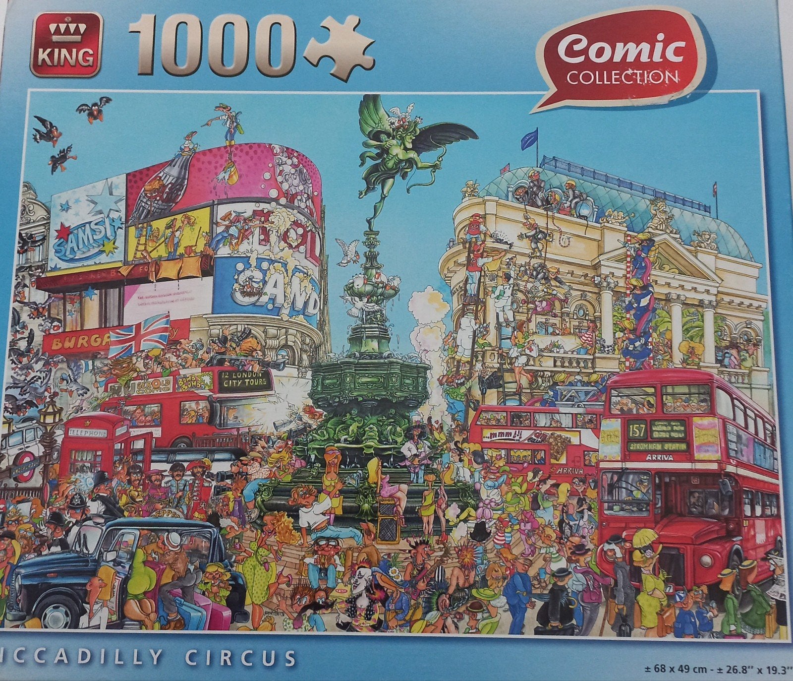 Legpuzzel 1000 stukjes Picadilly Circus, Ophalen of Verzenden, 500 t/m 1500 stukjes, Zo goed als nieuw