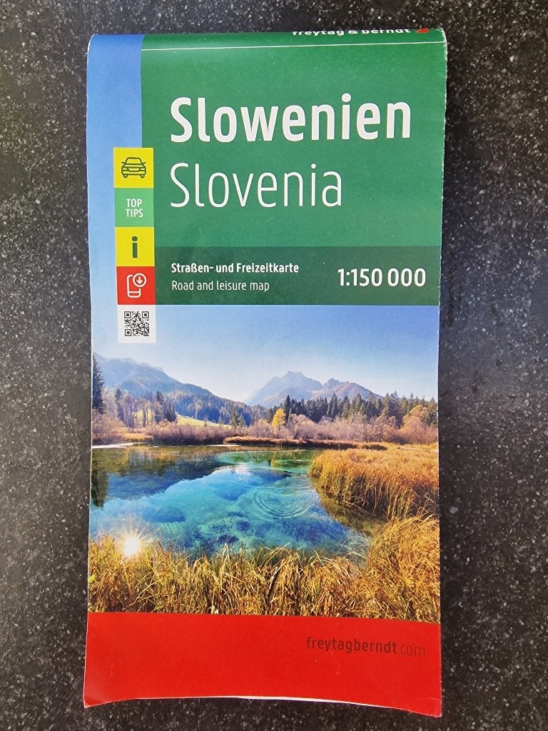 Kaart Slovenië 1:150.000, Fiets- of Wandelgids, Europa, Ophalen of Verzenden, Gelezen