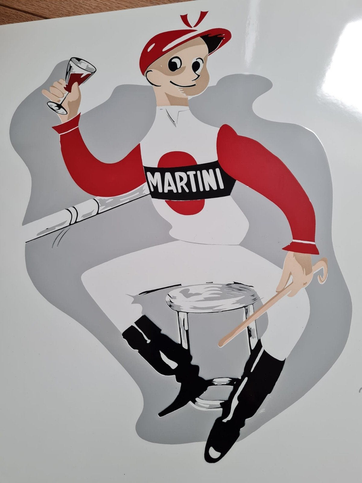 emaille bord martini nieuw, Ophalen of Verzenden, Reclamebord
