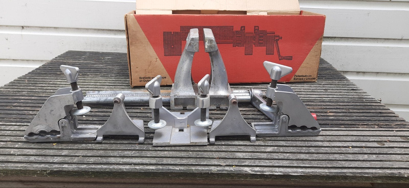 4-in-1 Multifunctioneel Gereeds: Bankschroef, Schaafbank,, Ophalen of Verzenden, Gebruikt, Multitool