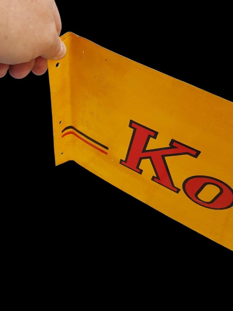 Origineel Kodak USA reclamebord, USA tin sign, tinplate., Reclamebord, Gebruikt, ., Ophalen of Verzenden