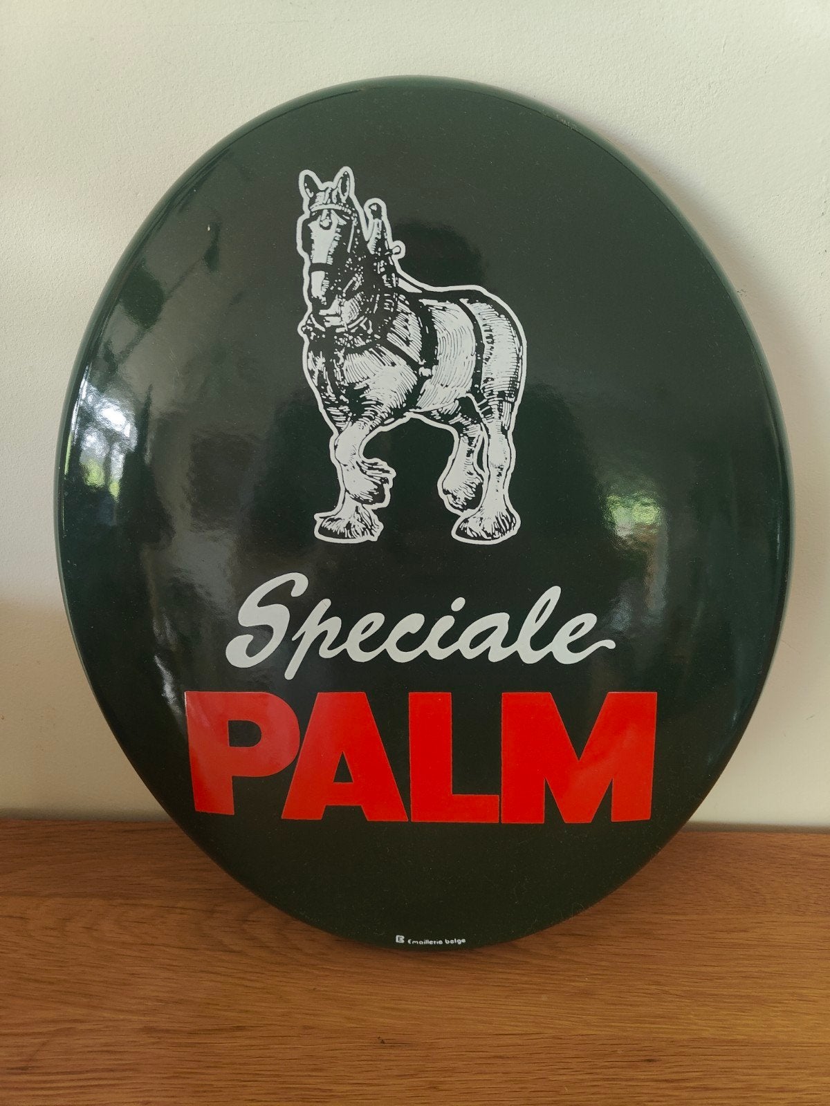 Vintage Emaille Bord Palm Speciale Bier Reclame, Antiek en Kunst, Ophalen of Verzenden