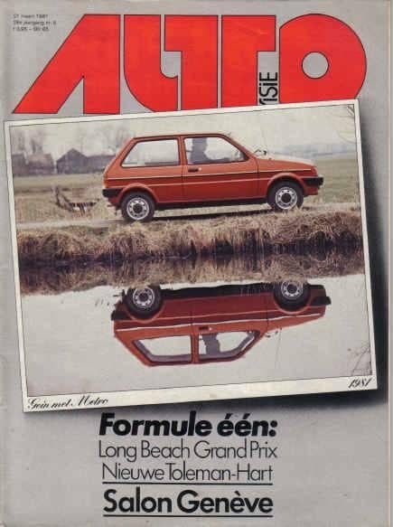 Autovisie 6 1981 : Austin Mini Metro - Maserati Biturbo, Ophalen of Verzenden, Gelezen, Algemeen