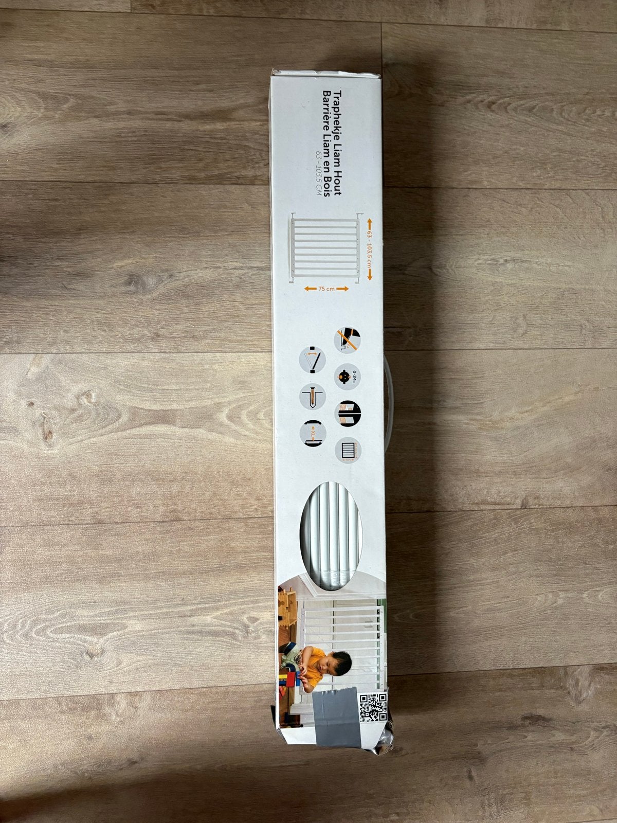 Trappekje Liam Hout - Veiligheidshekje voor kinderen, Ophalen, Nieuw, 100 tot 115 cm, Klemhekje