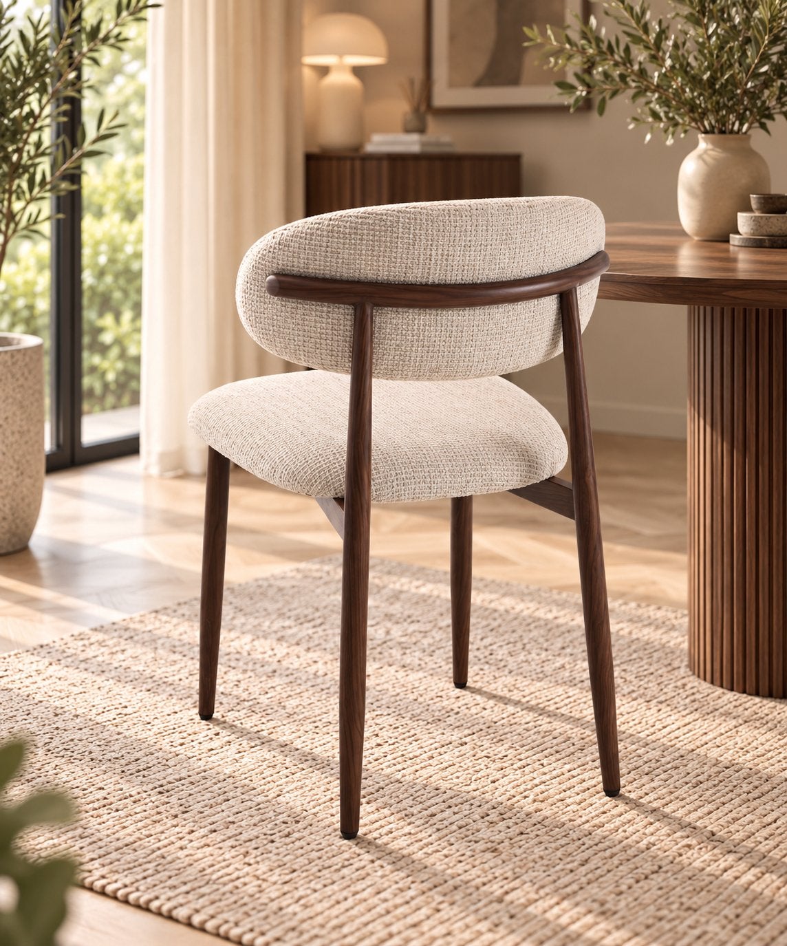 Foto 7 van Eetkamerstoelen | Japandi stijl | Beige & Taupe | €69,99 |