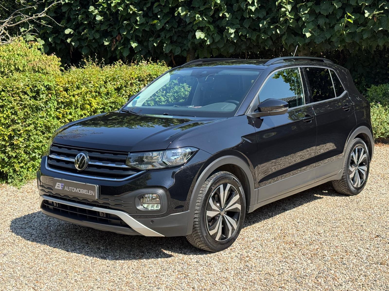 VW T-Cross 1.0 TSI - Zwart - Zeer mooi, Auto's, Voorwielaandrijving, Dealer onderhouden, 95 pk, 620 kg
