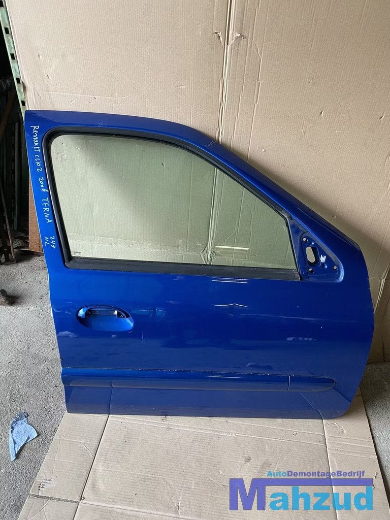 RENAULT CLIO 2 BLAUW TFRNA Rechts voor deur portier, Renault Group, Gebruikt, Contact.group@renault.com, Ophalen of Verzenden