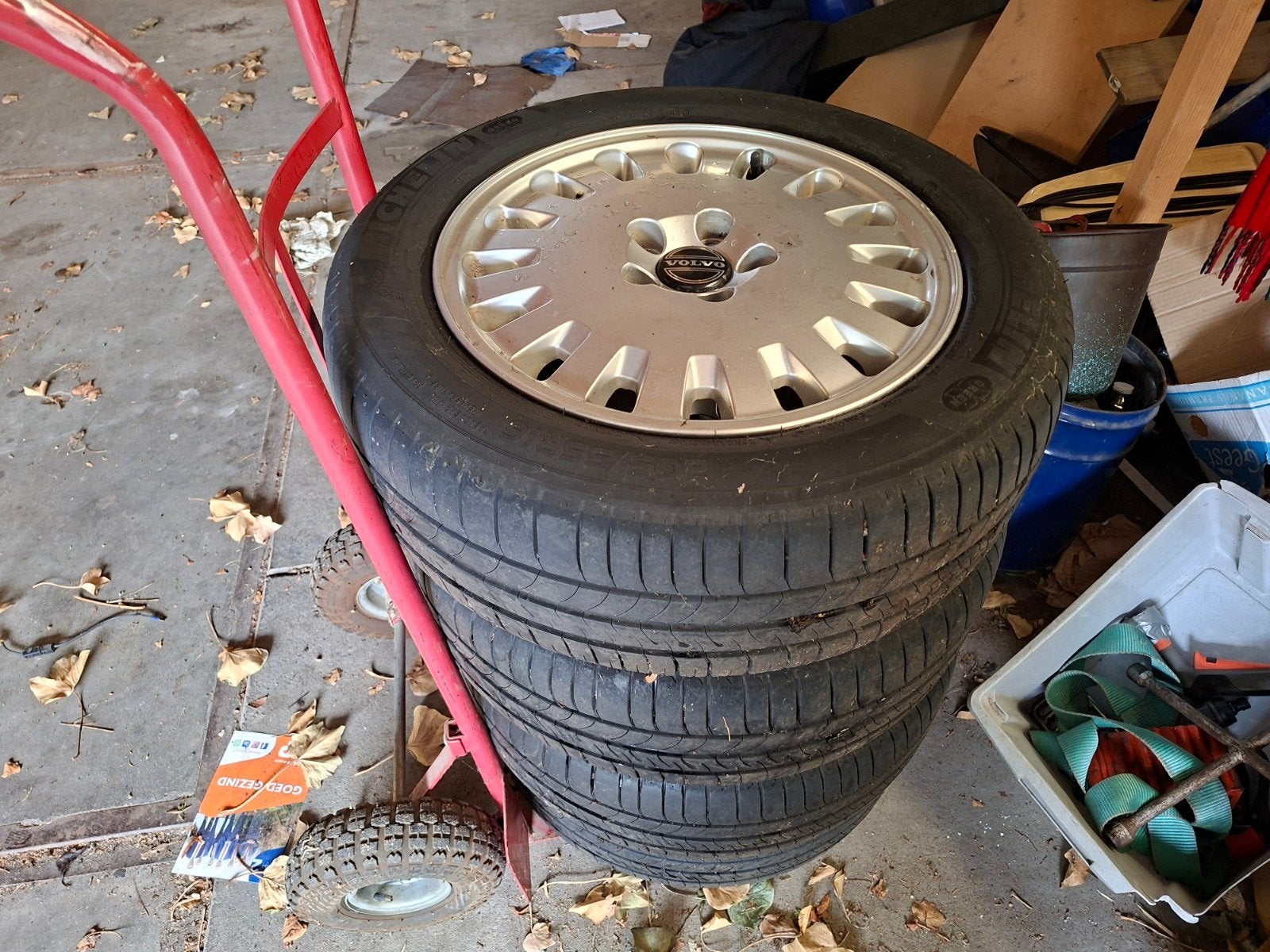 Volvo wielen met banden zeer net  205/55R16 5x112, Ophalen of Verzenden, Gebruikt