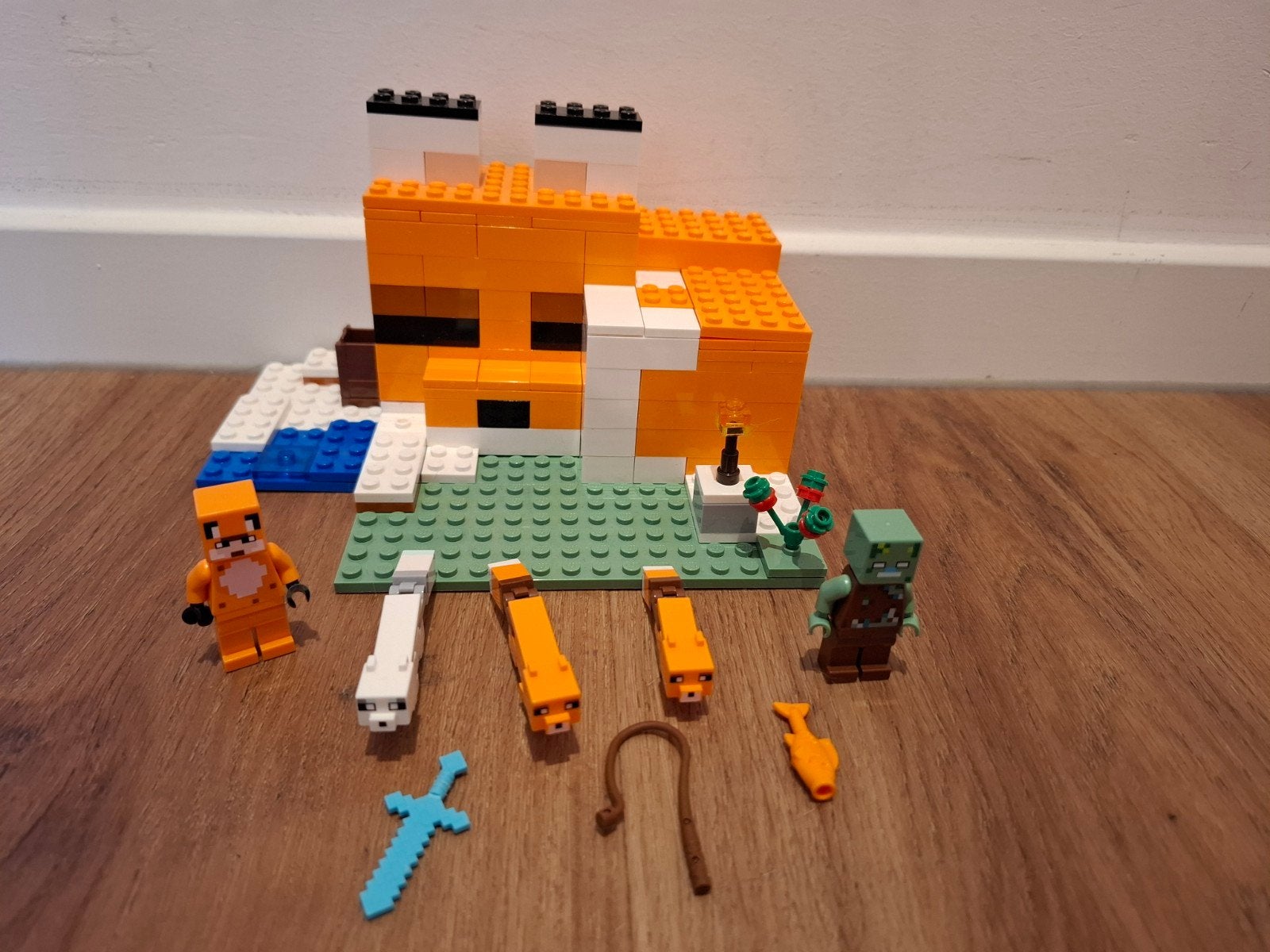 LEGO Minecraft De Vossenlodge (21178), Compleet, Minecraft, Lego, Ophalen of Verzenden