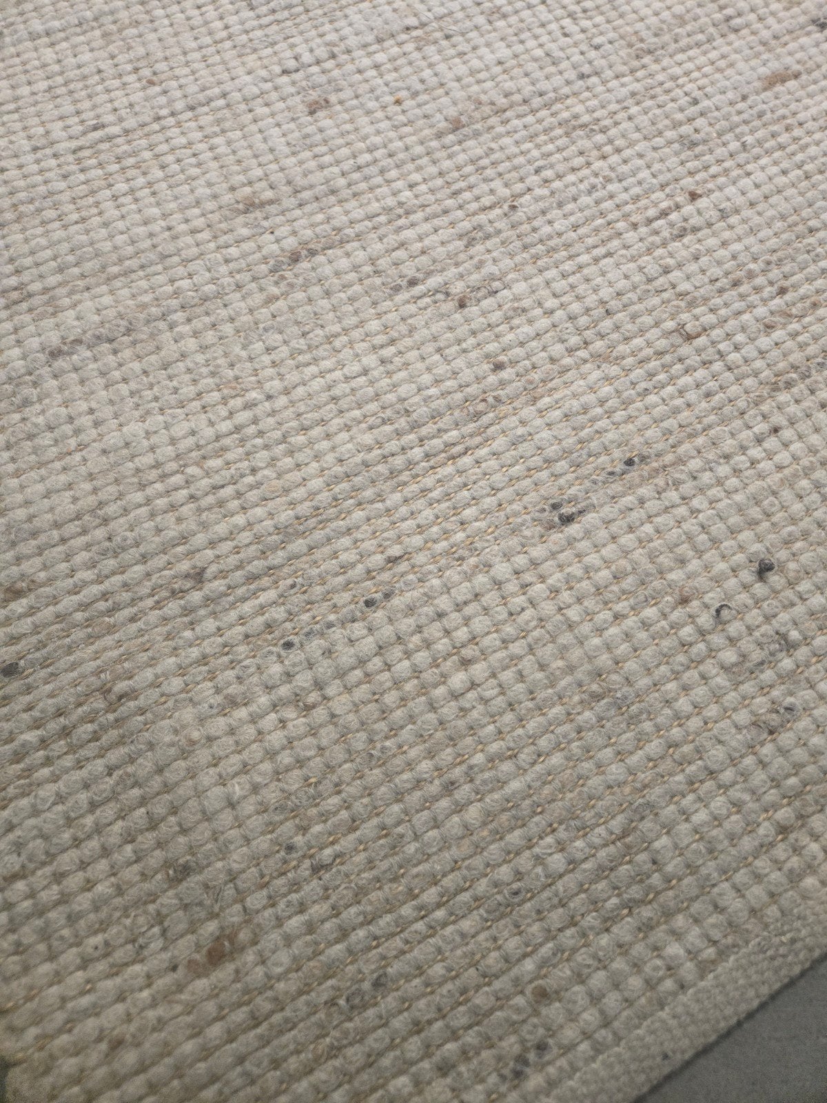 Handgeweven vloerkleed 170x230 cm - 80% wol, 20% sisal, Ophalen, 150 tot 200 cm, 200 cm of meer, Beige