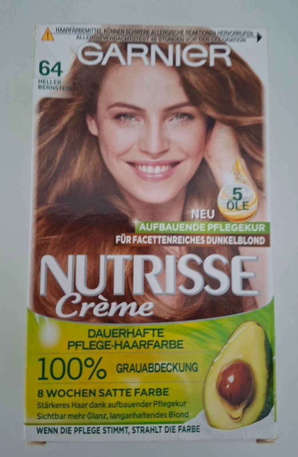 Garnier Nutrisse Crème Haarverf - 64 Heller Bernstein, Ophalen of Verzenden, Nieuw, Overige typen