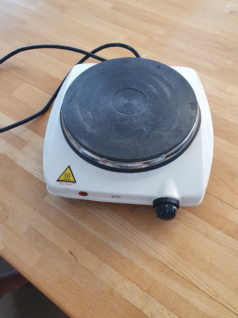 OK. Hot Plate OSP 115 - Draagbare Kookplaat, Ophalen, Gebruikt, 3 kookzones of minder, Vrijstaand