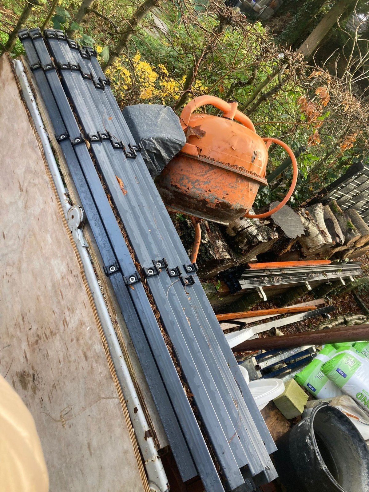 Dubbelstaafmat palen 180cm, Ophalen, IJzer, Dubbelstaafmat hekwerk