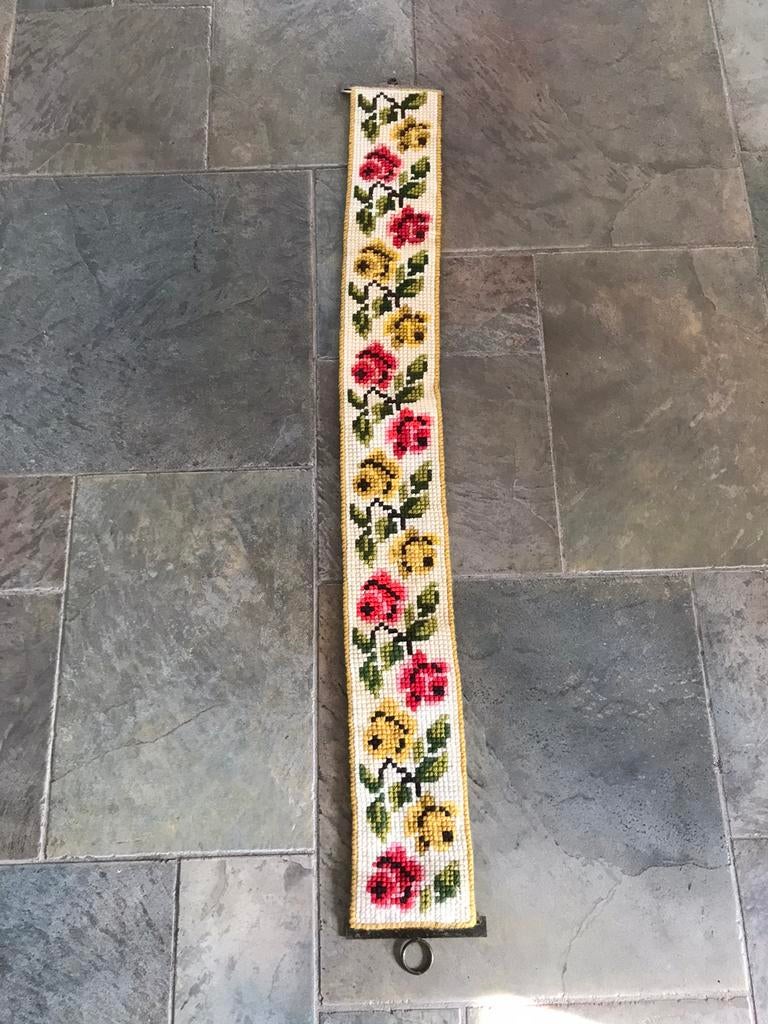 Schellekoord bloemen, borduurwerk, Ophalen of Verzenden, Gebruikt, Patroon