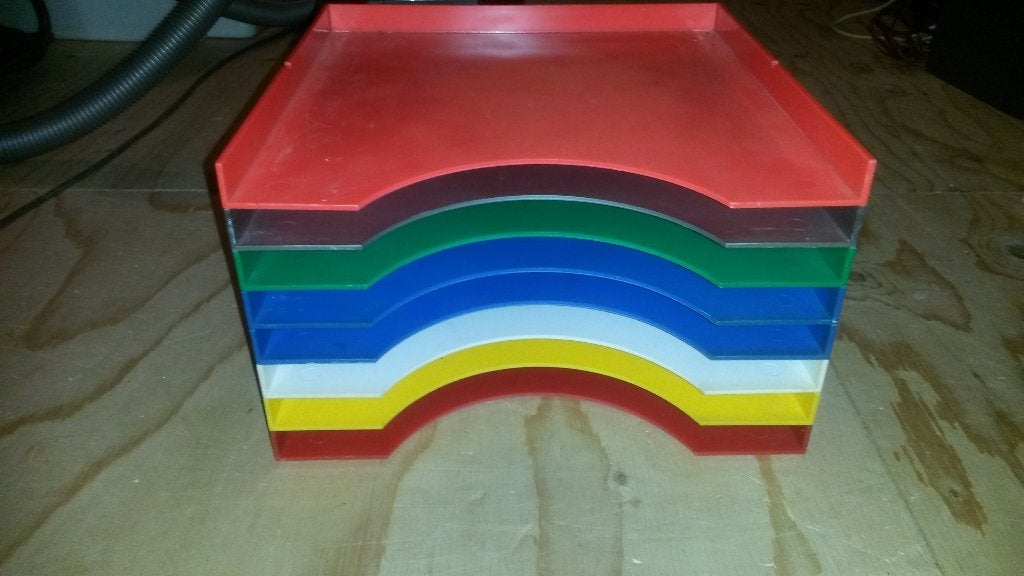 vintage plastic platenhouders LP platenrekken, Ophalen of Verzenden, Gebruikt, Overige merken