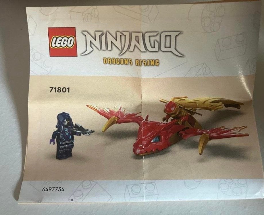 LEGO Ninjago 71801 Kai's Drakenaanval, Lego, Ophalen of Verzenden, Zo goed als nieuw, Compleet