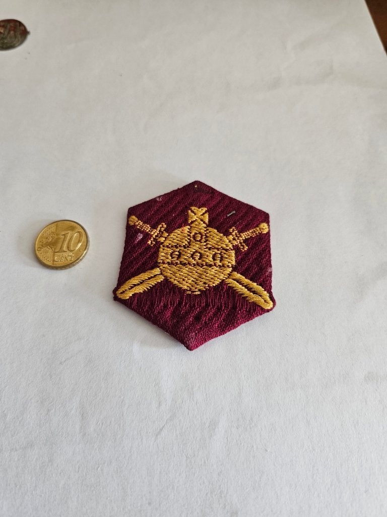 MINISTERIE VAN OORLOG MOUW EMBLEEM, Ophalen of Verzenden, Landmacht, Nederland, Embleem of Badge