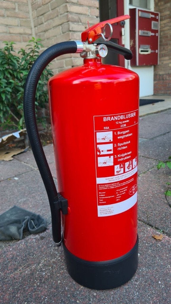 2x Poederblusser 12 kg - ABC - z.g.a.n, Huis en Inrichting, Ophalen, Zo goed als nieuw, Brandblusser