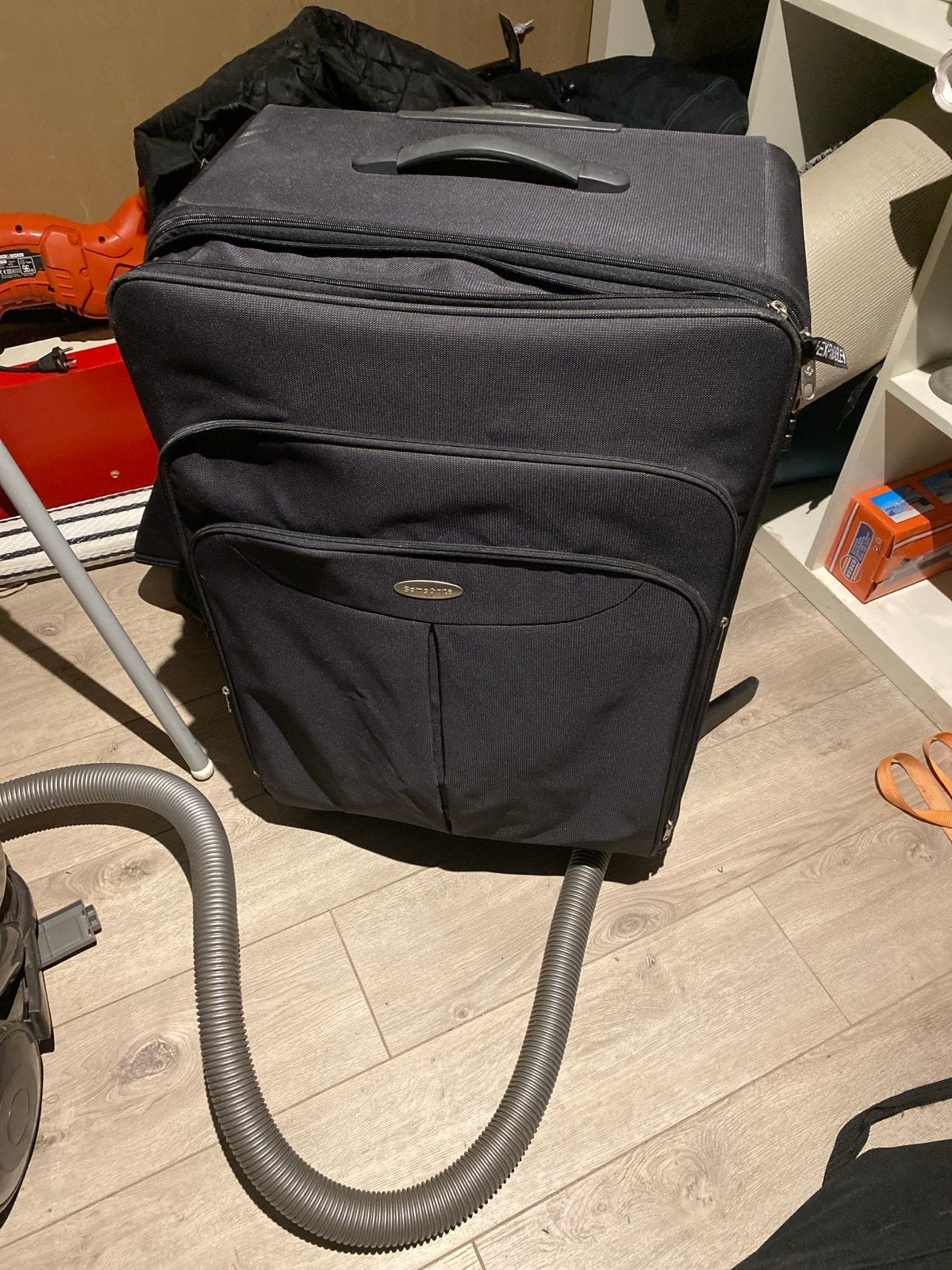 Samsonite reiskoffer met wieltjes en slot, Overige materialen, Gebruikt, 45 tot 55 cm, Slot