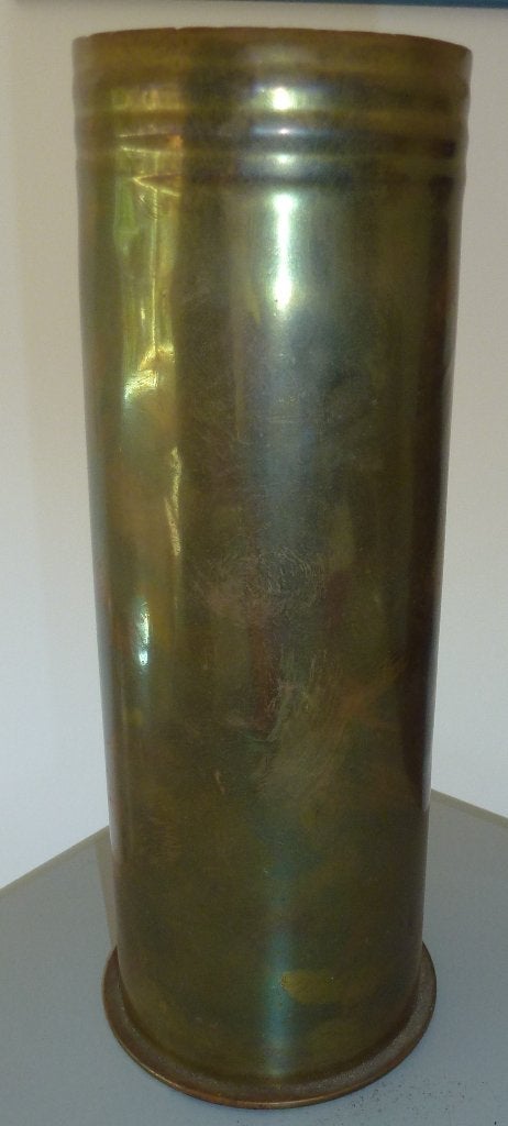 Duitse 7,7 cm Feldkanone-huls, waarschijnlijk voor de FK 96, Ophalen of Verzenden, Landmacht, Duitsland, Hulzen of Bodemvondsten