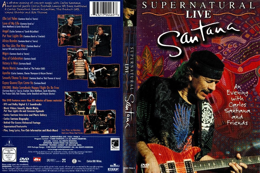 Santana , Live Supernatural, Alle leeftijden, Ophalen of Verzenden, Zo goed als nieuw, Concert