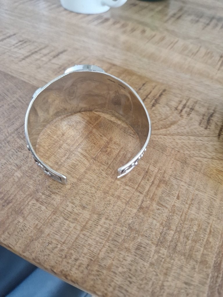 Tibetaans zilveren armband met bloedkoraal en turquoise, Sieraden, Tassen en Uiterlijk, Ophalen of Verzenden, Zilver, Armband