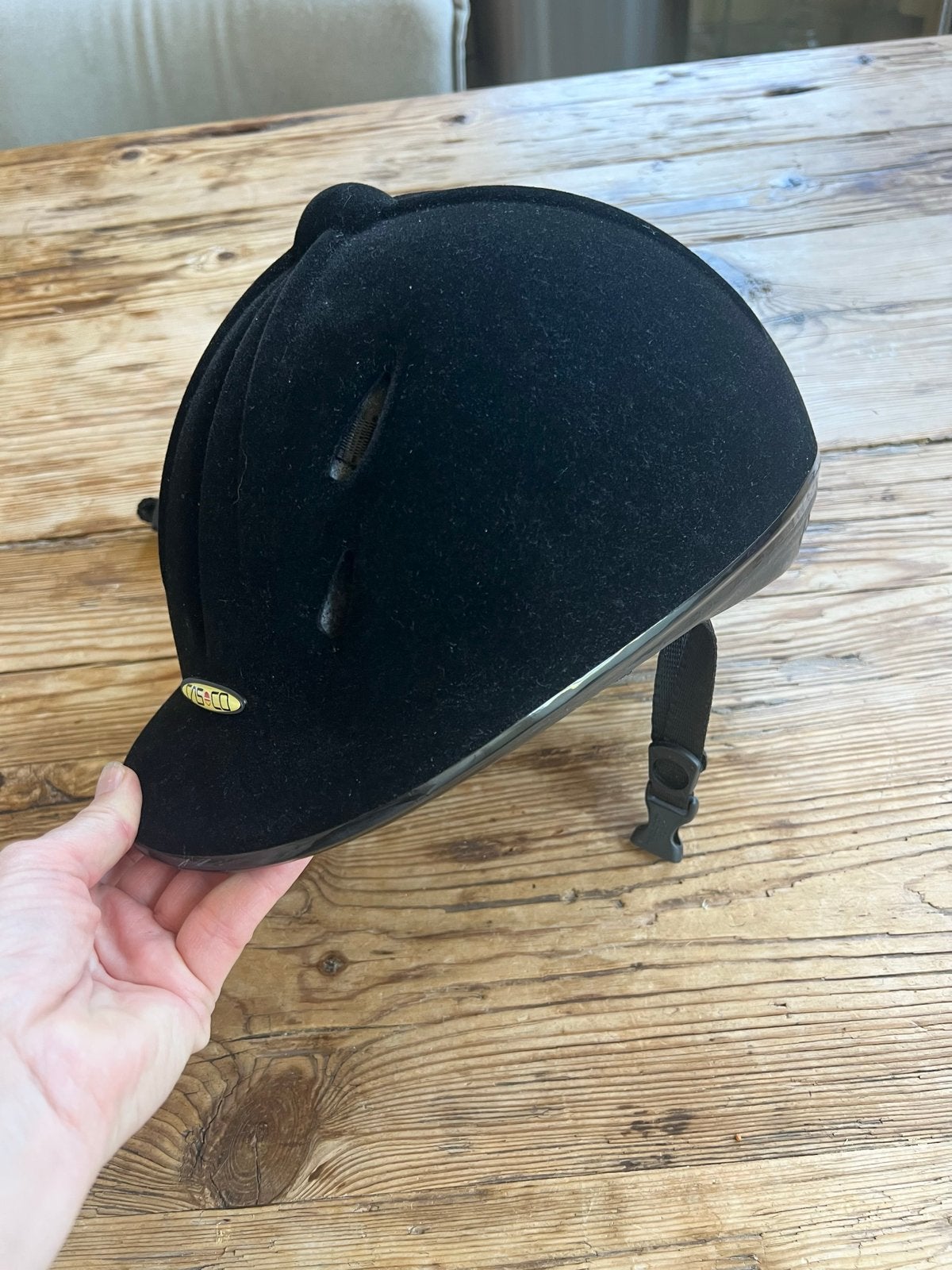 Casco dames paardrij cap zwart, maat M (54-57 cm), Ophalen of Verzenden, Zo goed als nieuw, Recreatie