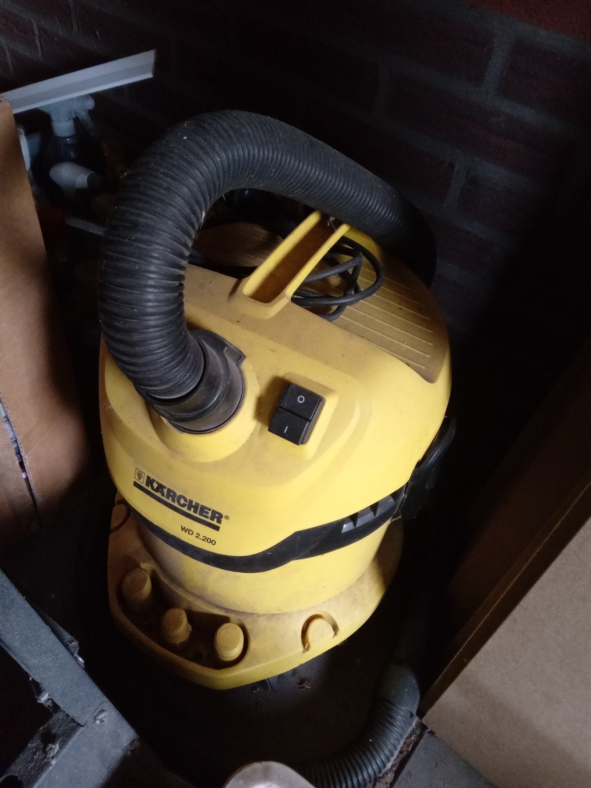Karcher stofzuiger, Ophalen, Gebruikt, Reservoir, Steelstofzuiger