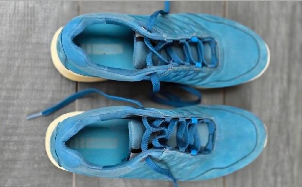 Ecco Exceed nubuck lederen schoenen maat 39, Ecco, Blauw, Ophalen of Verzenden, Sneakers of Gympen