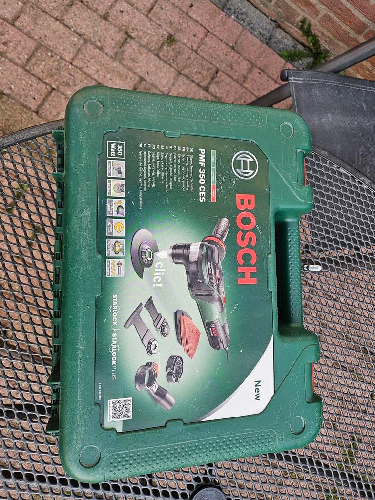 Bosch PMF 350 CES Multitool in koffer, Doe-het-zelf en Verbouw, Ophalen of Verzenden, Zo goed als nieuw, Minder dan 600 watt, Overige typen