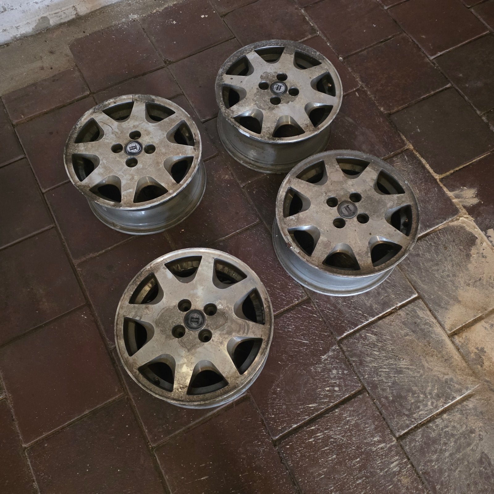 Originele Lancia lichtmetalen velgen 6Jx15 H2-40), Auto-onderdelen, Ophalen, Gebruikt, 15 inch, Velg(en)