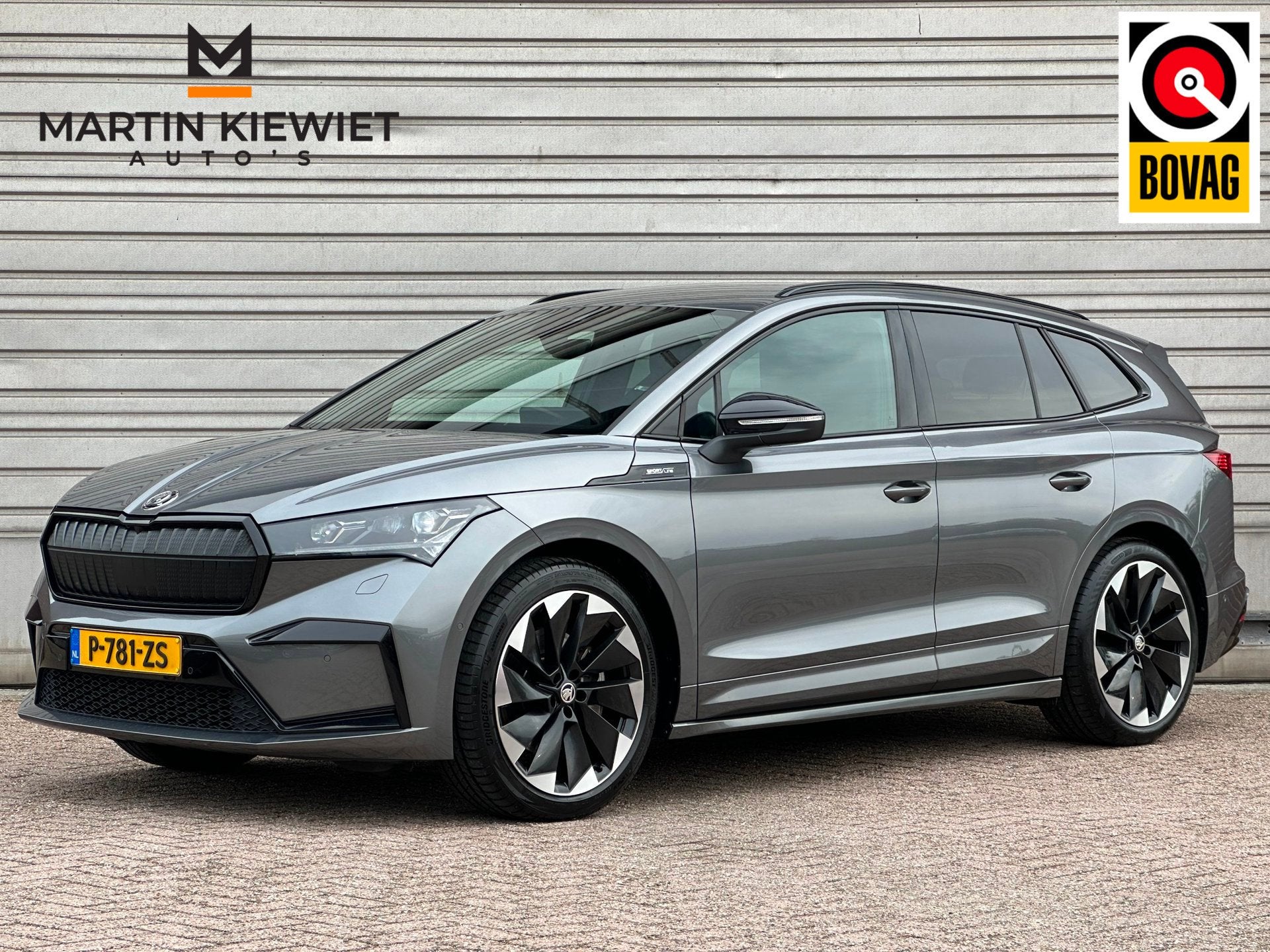 Skoda Enyaq iV 80 Sportline|SOH 96,8%|Trekhaak|Keyless|Camer, Auto's, Automaat, Dealer onderhouden, Achterwielaandrijving, Gebruikt