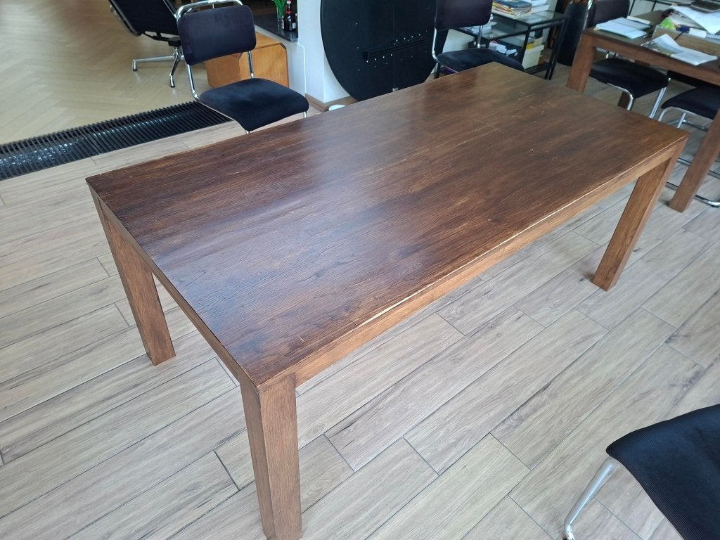 Leenbakker eettafel 180x90 en 90x90 cm, Huis en Inrichting, Ophalen, Gebruikt, 100 tot 150 cm, 50 tot 100 cm
