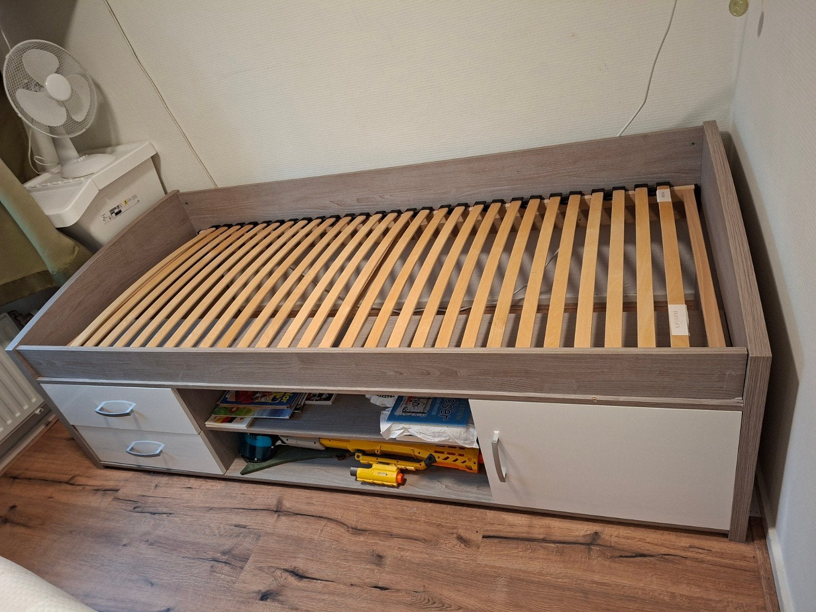 bed, grats, Ophalen, Gebruikt, 90 cm, Eenpersoons