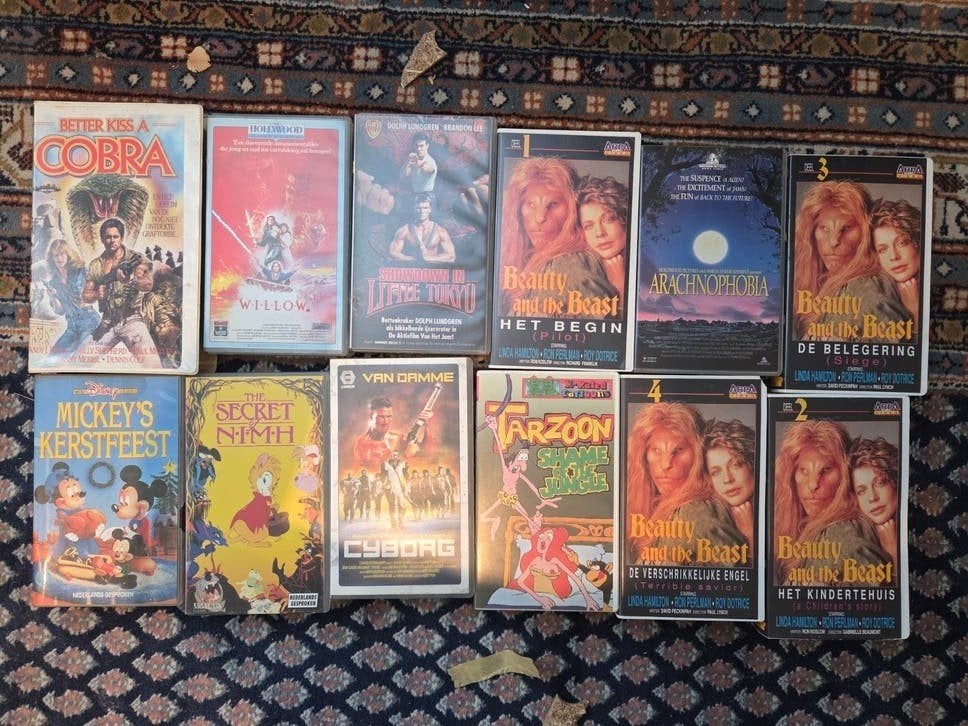 Oude VHS videobanden, Alle leeftijden, Ophalen of Verzenden, Gebruikt, Tv-serie of Tv-programma