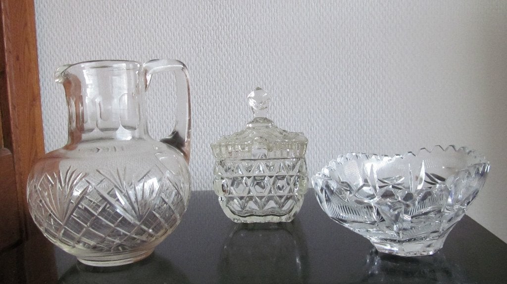 Kleine verzameling kristal en glas, Antiek en Kunst, Ophalen