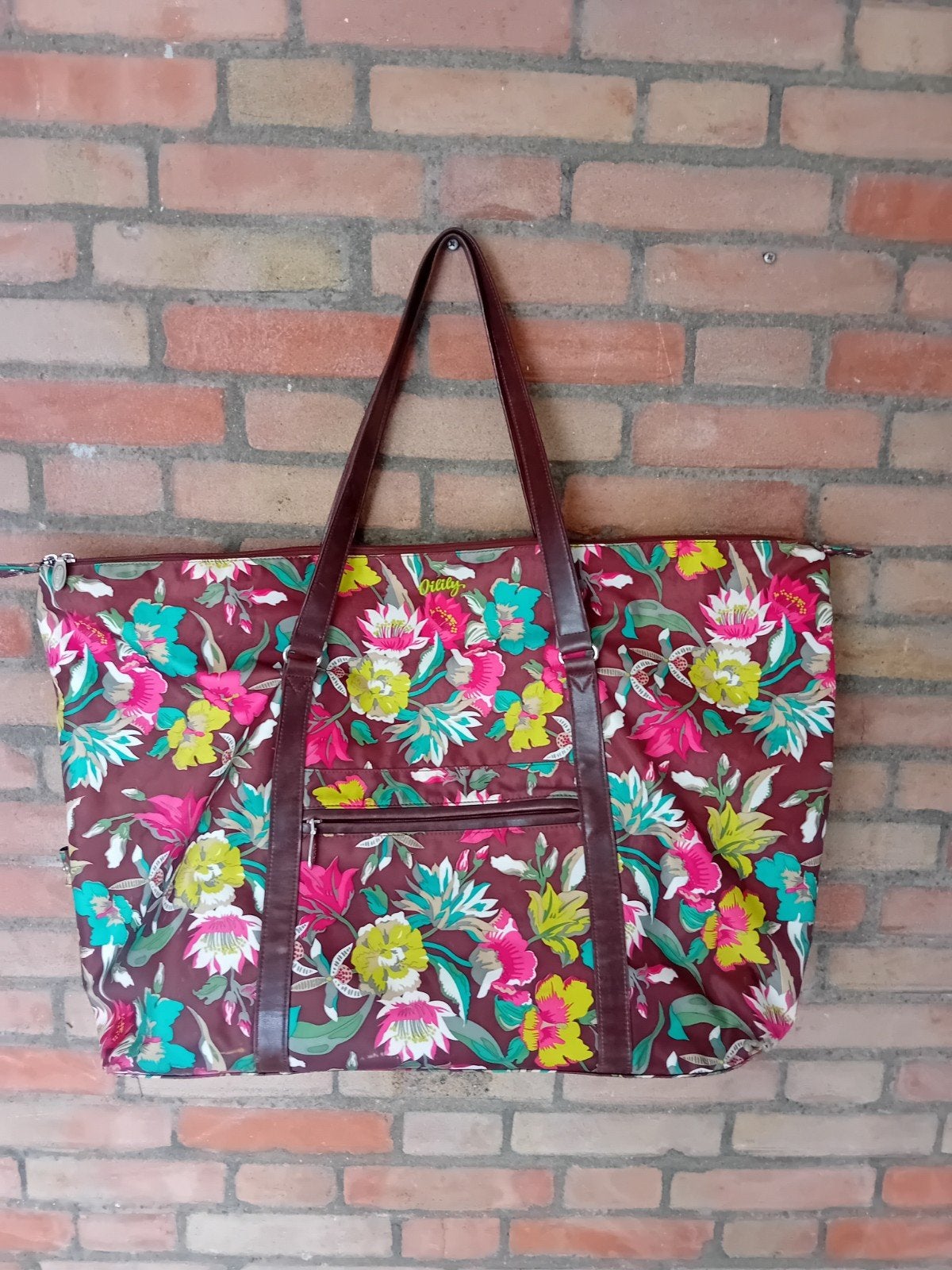 Grote Oilily Shopper/Tas met Bloemenprint, Ophalen of Verzenden, Zo goed als nieuw, Handtas