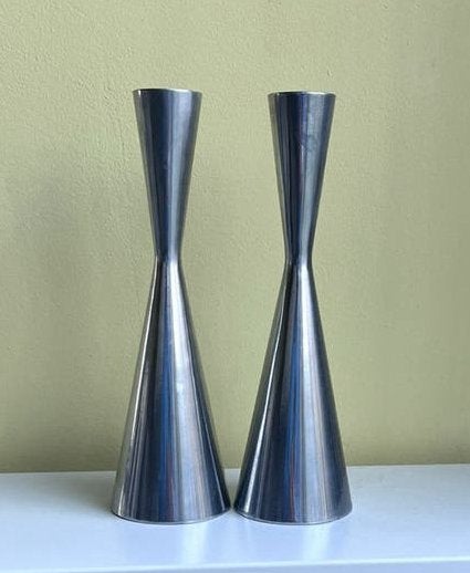 2 vintage Ikea Göta kandelaars. Design Erika Pekkari., Ophalen of Verzenden, Zo goed als nieuw, IKEA