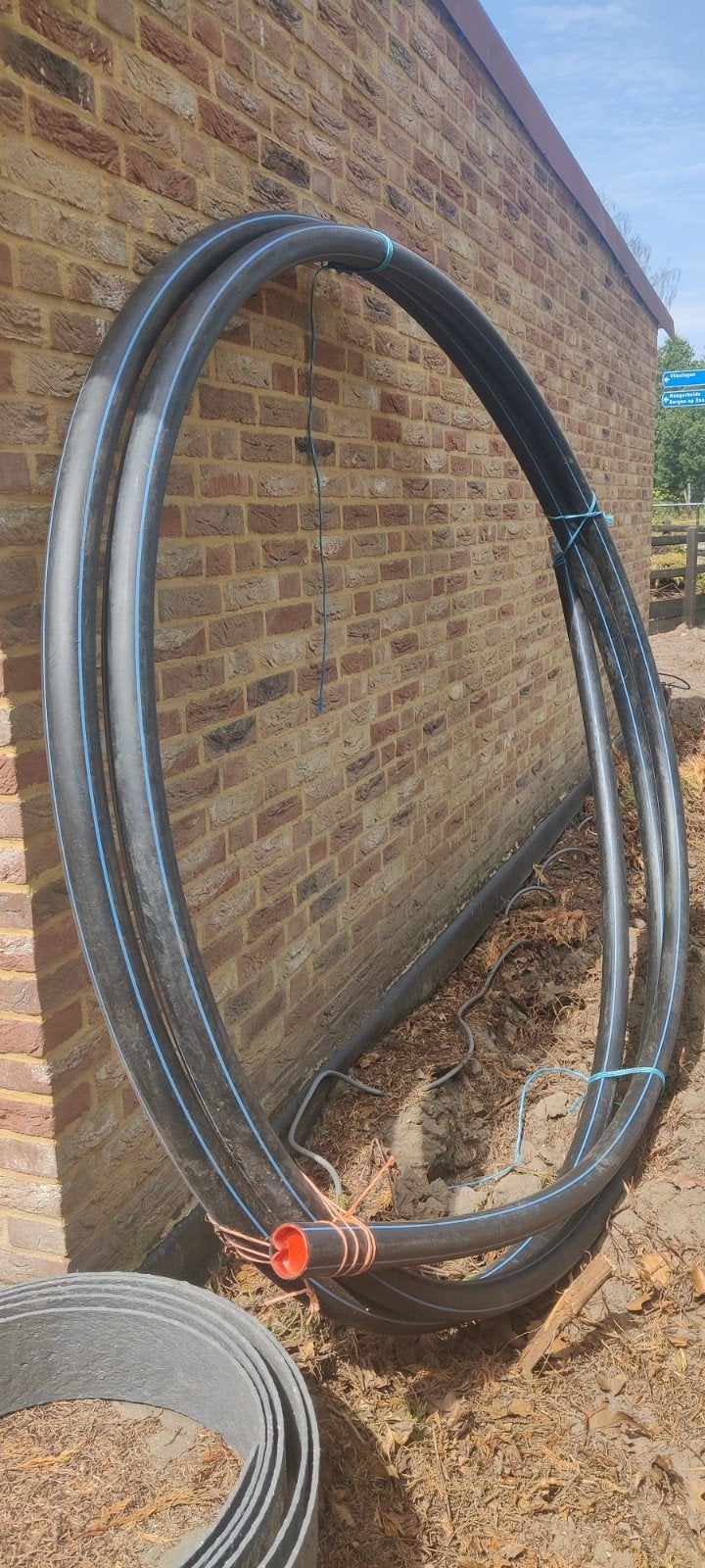 15 meter tyleen slang (63 mm), ongebruikt, Doe-het-zelf en Verbouw, Buizen en Afvoer, Ophalen, Overige materialen, 6 meter of meer