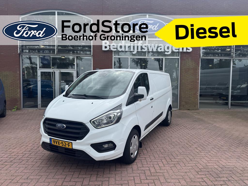 Ford Transit Custom 320 2.0 TDCI L2H1 Limited | Navigatie |, Voorwielaandrijving, Stof, 4 cilinders, Wit