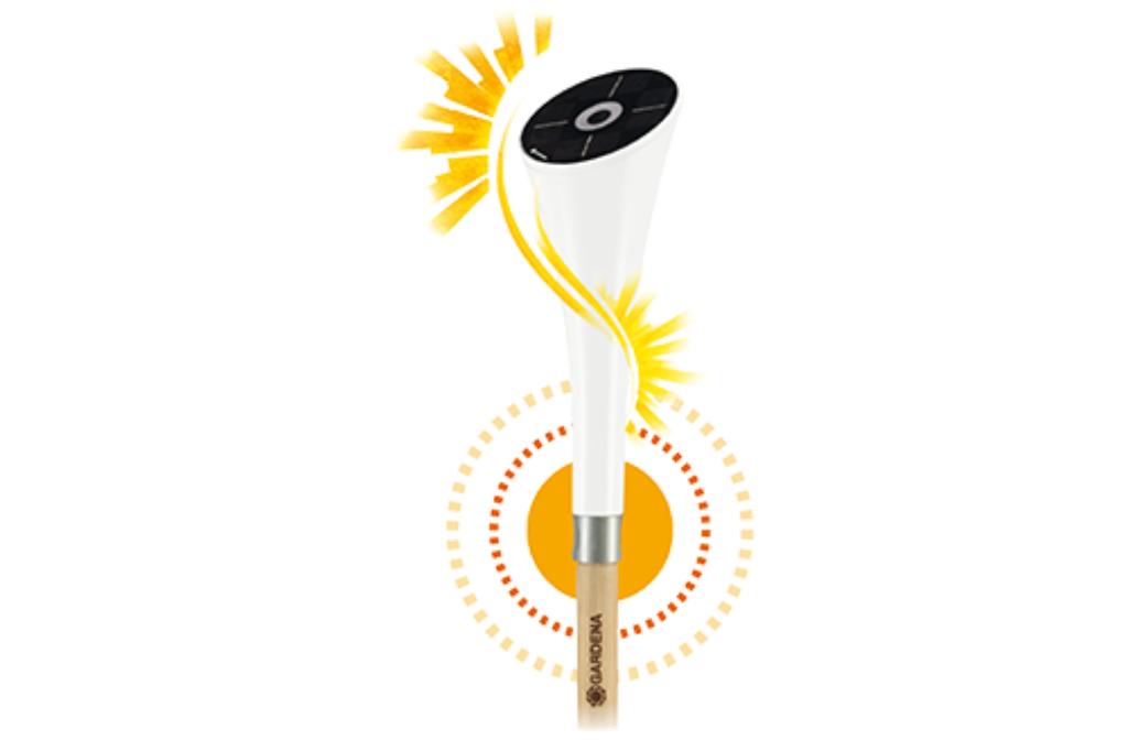 Gardena ClickUp solarlamp, Zonne-energie, Kunststof, Minder dan 50 watt, Staande lamp